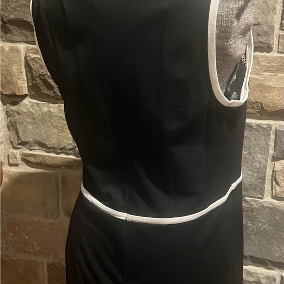 Eloquii Black Dress with White Accents -14 - Picture 3 of 7